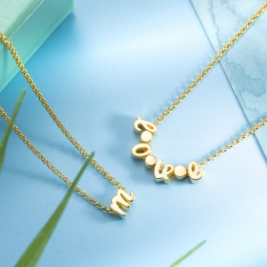 Personalized Letter Charm Necklace
