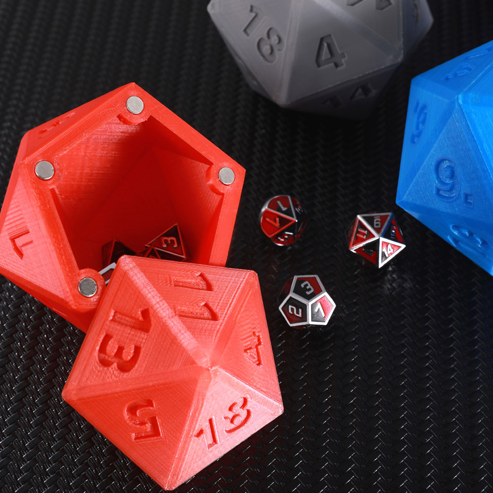 Personalized 3D Print Dice Container, Custom Name DND Gifts, Dice Storage Box, Dice Holder