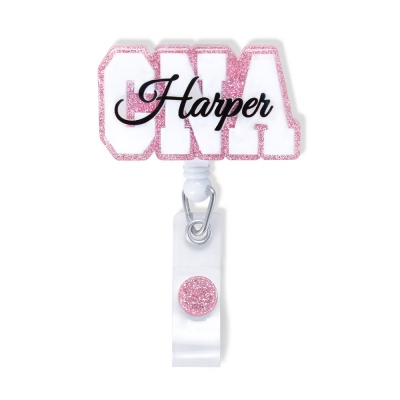 Personalized Name Badge Reel for Medical Staff