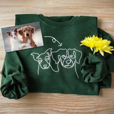 Personalized Pet Photo Sweatshirt, Custom Dog/Cat Sweatshirt, Hoodie, Animal Accessory, Pet Memorial Gifts, Gifts for Pet Lovers/Dog Mom