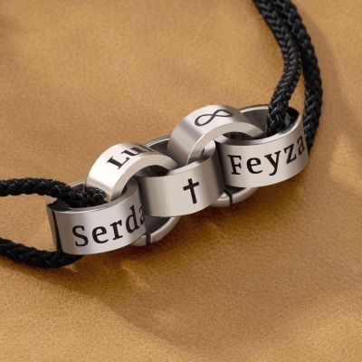 Custom 1-5 Names Rope Bracelet