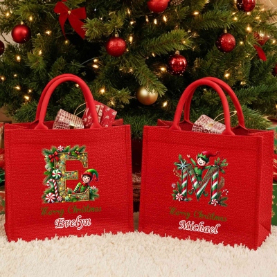 Jute bag with name/initial