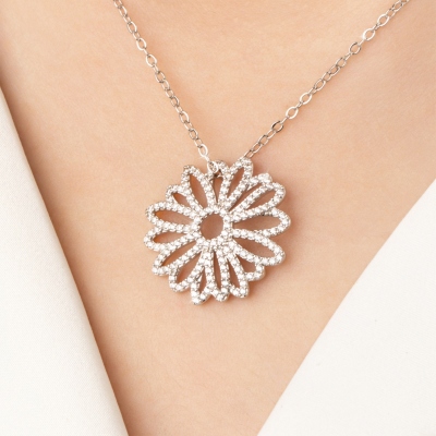 Personalized Birth Flower Necklace for Women – Custom Floral Pendant with Adjustable Chain, Meaningful Gift for Birthday, Anniversary, or Mother’s Day