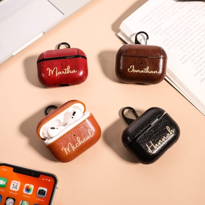 Customized Leather AirPods Pro Case