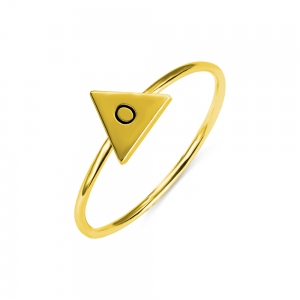 Personalized Triangle Initial Stackable Rings