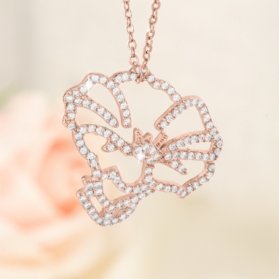Personalized Birth Flower Necklace for Women – Custom Floral Pendant with Adjustable Chain, Meaningful Gift for Birthday, Anniversary, or Mother’s Day