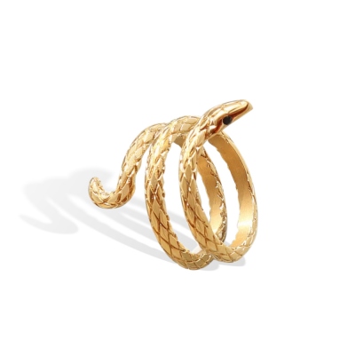 Anneau de serpent d'or, anneau de serpent d'encerclement, bijoux de serpent, anneau délicat pour des femmes, cadeau d'anniversaire/mariage pour elle