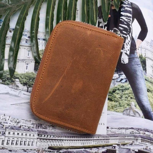 Personalized Leather Credit Card Holder Wallet