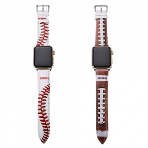 Customized Baseball/Football Watch Band for Apple Watch