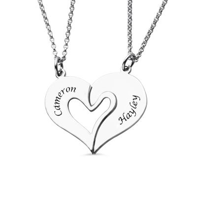 Couples Breakable Heart Necklace