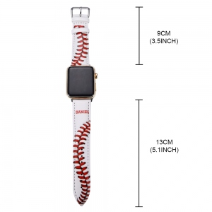 Personalisiertes Sportleder-Uhrenarmband für Apple Watch