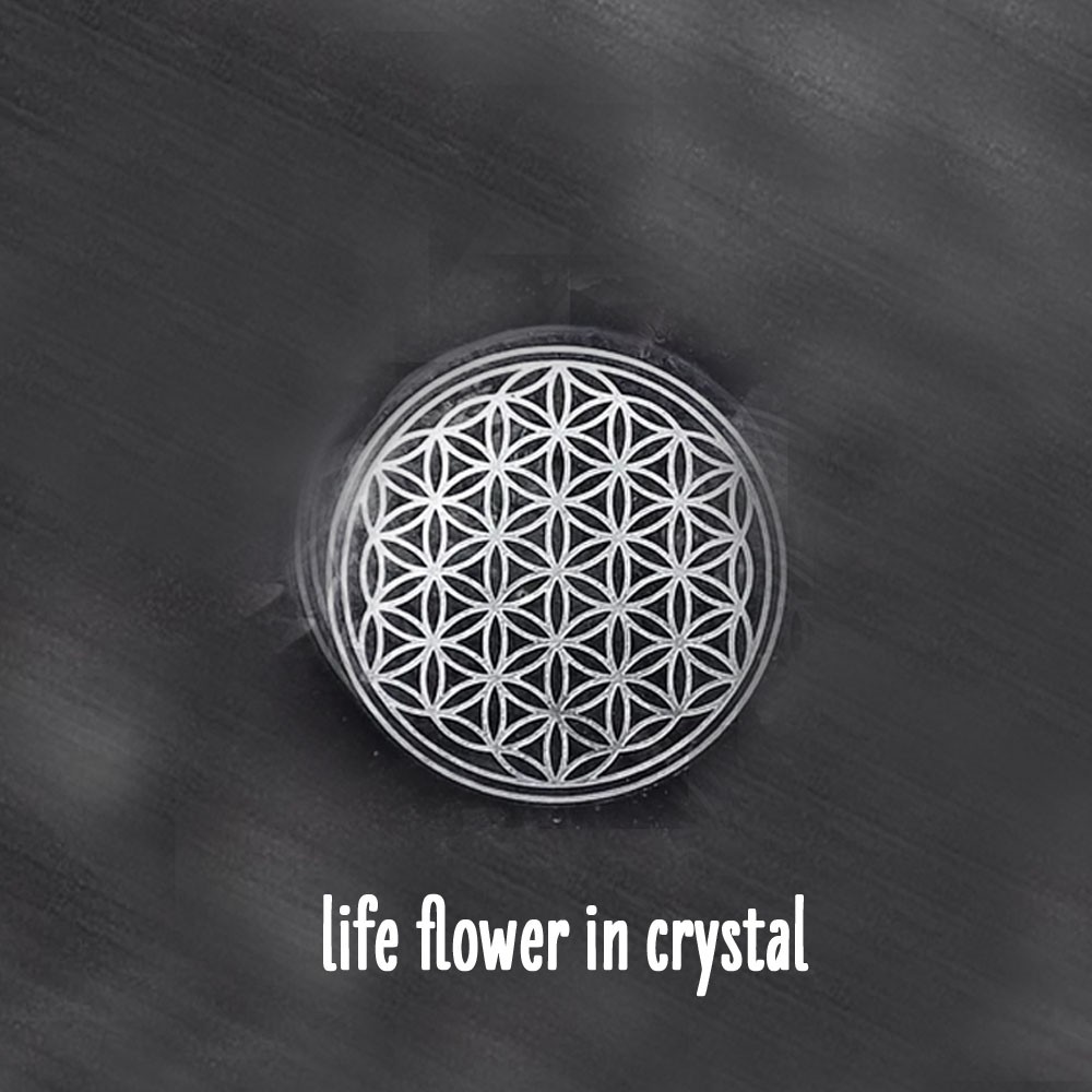 Anti-radiation Crystal Flower of Life Energy Pendant Necklace