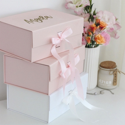 Custom Name Gift Box, Bridesmaid Gift Box with Name, Maid of Honor Proposal Gift Box, Wedding Gift, Gift for Bridesmaid/Her/Girlfriend