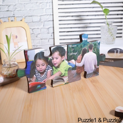 Personalisiertes Fotopuzzle aus Holz