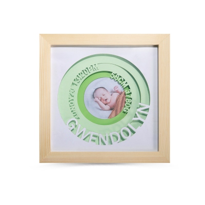 Fama di foto annuncio nascita neonato personalizzato per regalo neonato
