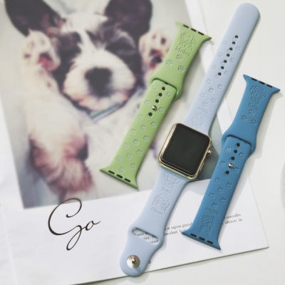 Personalisierte Hunderasse Haustier Avatar Apple Watch Band