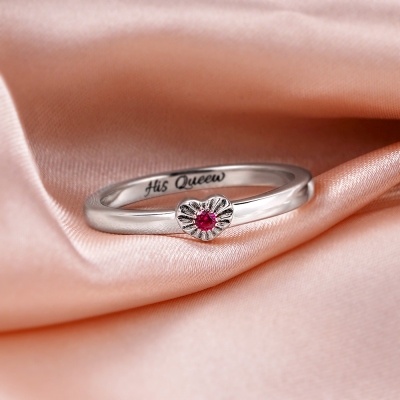 Regalo personalizzato per anelli di coppia con pietra portafortuna per amanti