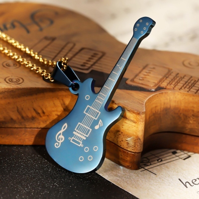 Regali personalizzati per collana di chitarra per gli appassionati di chitarra