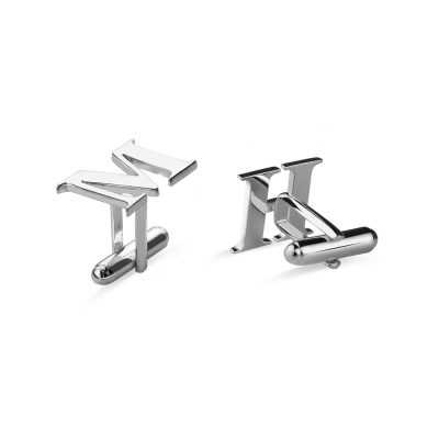 Men's Valentine's Gift: Cufflinks with Personalized Initial