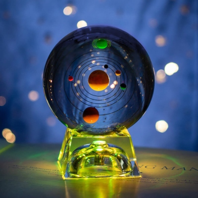 3D Solar System Crystal Ball 3D Solar System Crystal Ball