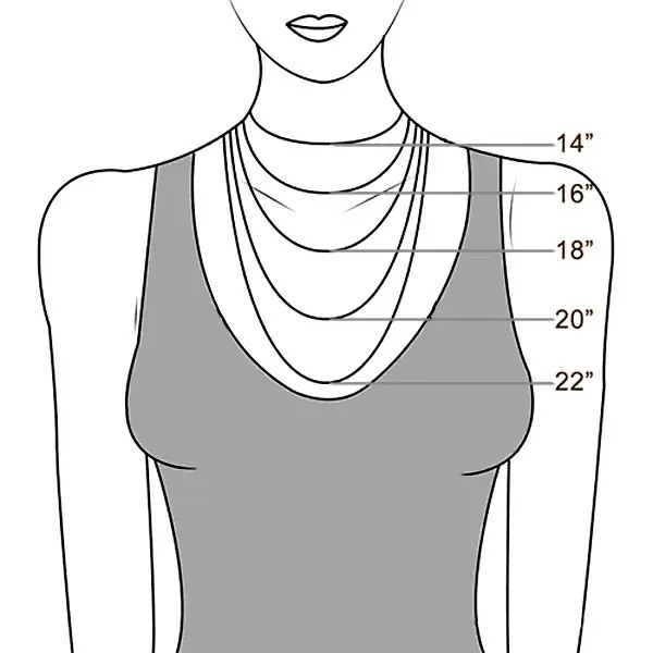 Halskette Kettenlänge