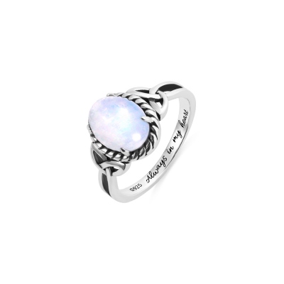  Customized Women’s Moonstone Ring