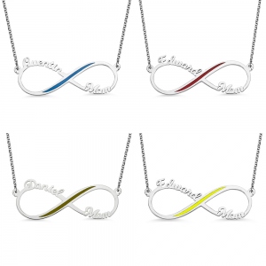 Personalized Infinity Name Necklace Gift for Hero's Mom/Wife