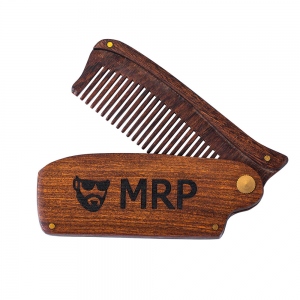 Custom-designed Wooden Beard Comb for Men