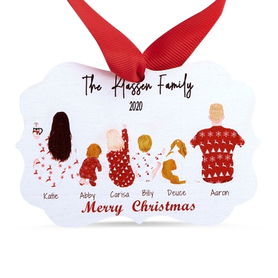 Personalized Family Christmas Ornament for Home