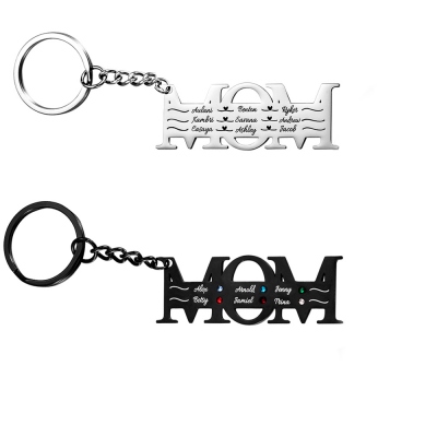Customized Family Key Chain in Stainless Steel