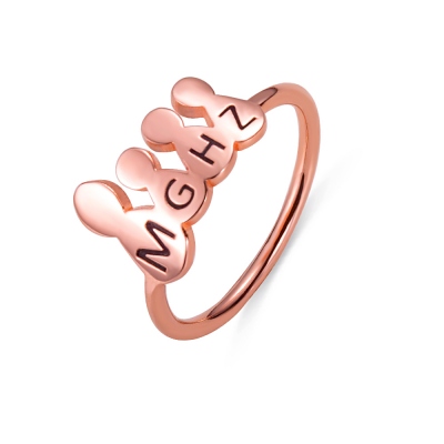 Customized Figures Ring in Rose Gold