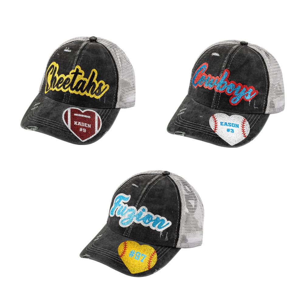 Personalized Name Baseball/Softball/Football Cap, Custom Ball Cap
