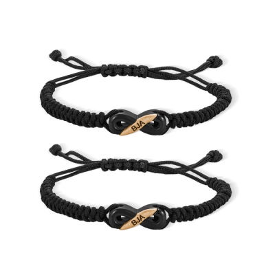 Benutzerdefinierte Wasserbüffel Hörner Infinity Armband