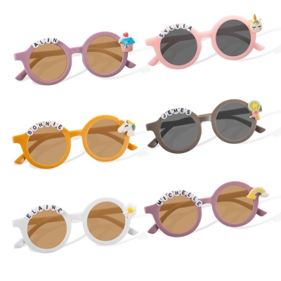 Personalisierte Namenssonnenbrille, Prinzessinnensonnenbrille, Einhornsonnenbrille, Geburtstags-/Weihnachts-/Kindertagsgeschenk für Babys/Kinder/Mädchen