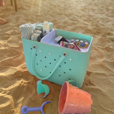 Divisorio per borsa Bogg personalizzato con nome, vassoio per borsa Bogg bianco, vassoio per borsa da spiaggia impermeabile, utilità da viaggio