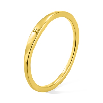 Anello iniziale personalizzato, piccolo anello in argento sterling impilabile, anello con sigillo, delicato regalo di gioielli personalizzati per donne/ragazze