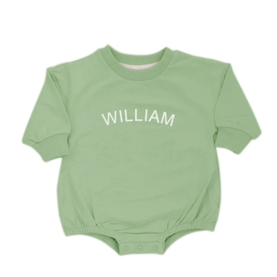 Barboteuse de sweat-shirt bébé personnalisé, sweat-shirt personnalisé pour les nourrissons, sweat-shirt bébé nom personnalisé, cadeau pour nouveau-né/nouvelle mère