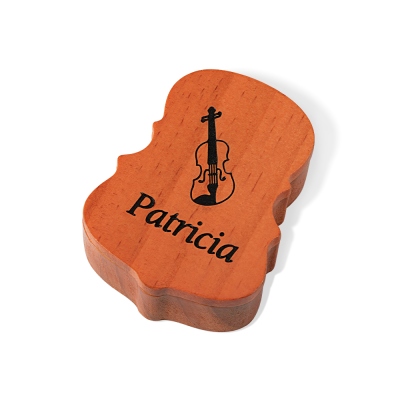 Personalized Wooden Violin Rosin Box for Violin/Cello/Viola/Bass Bow Rosin, Violinist/Musician/Music Teacher Gift, Violin Accessories