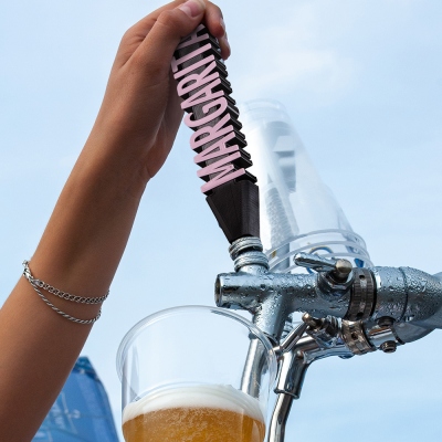 Poignée de robinet de bar imprimée en 3D avec nom personnalisé, contraste élevé, toute combinaison de couleurs, poignées de fût pour bière maison, bars, restaurant, mariage et amateur de bière
