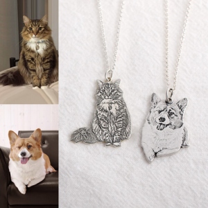 Customizable Memorial Pet Photo Necklace