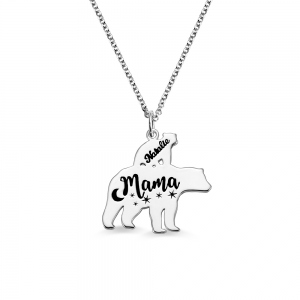 Collana personalizzata Mama Bear per la mamma
