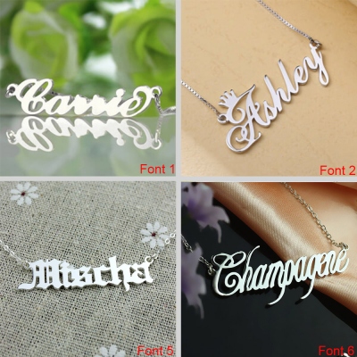 Stili multi-carattere della collana con nome personalizzato