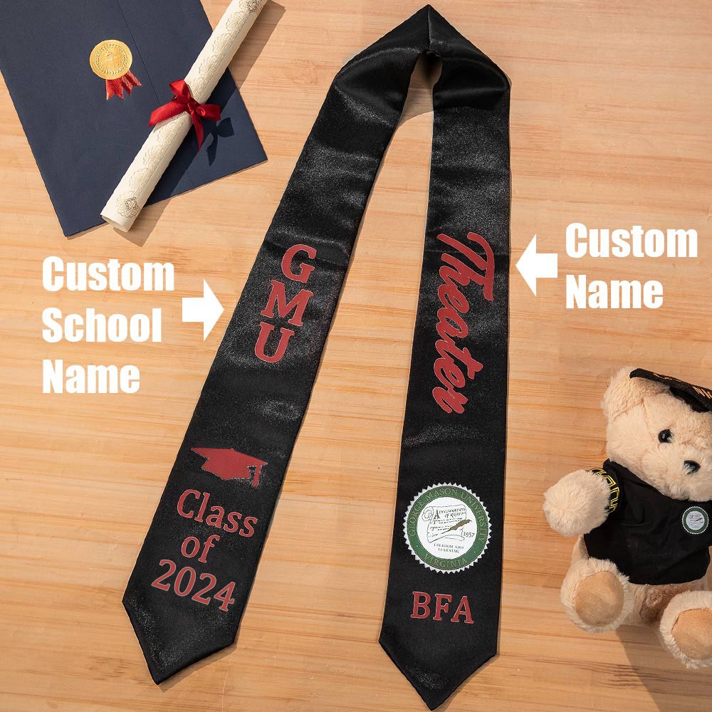 Custom Graduation Stoles, Embroidery Stoles, Graduation Gifts/Senior Gift for her/him/student/friends