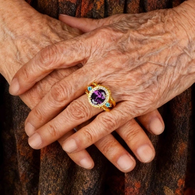 Double-Sided Birthstone Ring