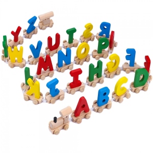 Personalized Alphabet Train Wooden Toys