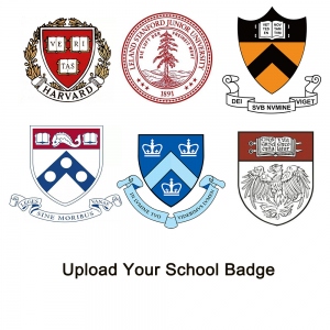 Ours en peluche de graduation personnalisé avec badge scolaire