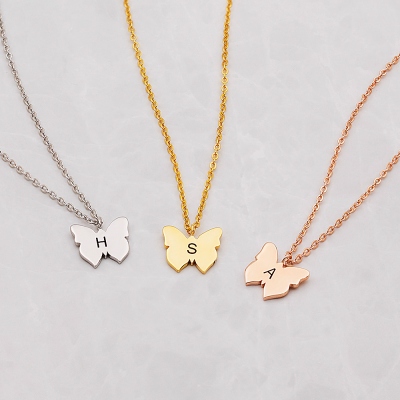 4 Shapes Custom Initial Necklace for Kids