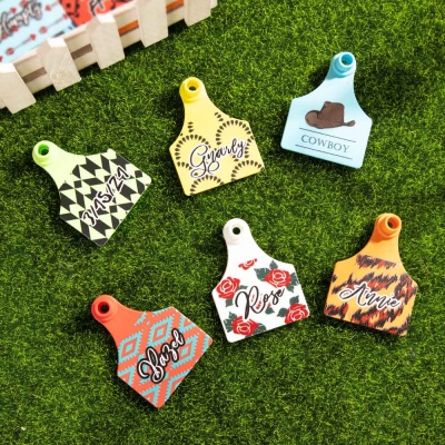 Personalized Fancy Cattle Ear Tag Livestock ID Show Tags
