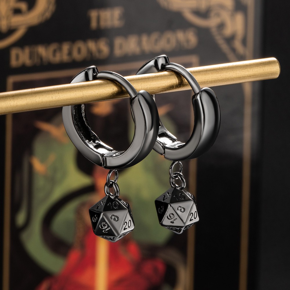 D20 Dice Earrings - A Gift for DND Lovers