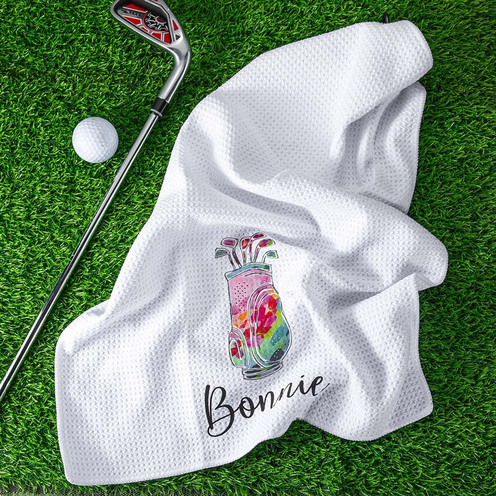 asciugamano da golf personalizzato